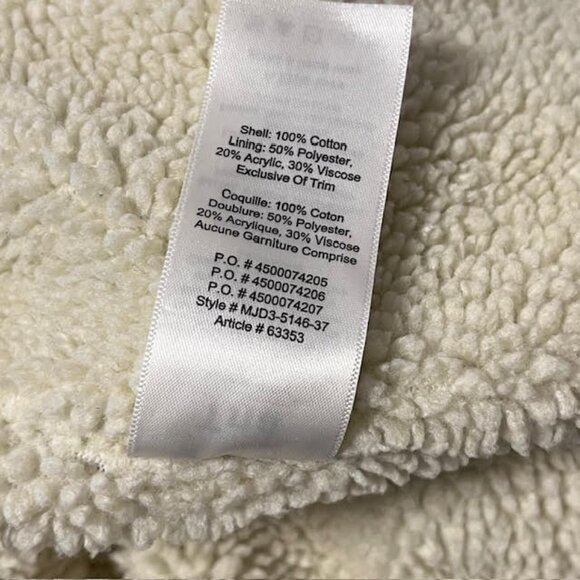 Aritzia TNA Murad Sherpa Lined Demin Coat Small - Picture 15 of 16